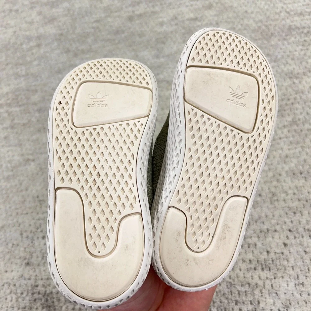 Adidas Originals HU Pharrell Williams Toddler US 8K Tan Beige Sneakers‎ Shoes
